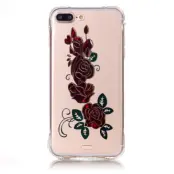 TPU Mobilskal till iPhone 7 Plus - Röda Rosor