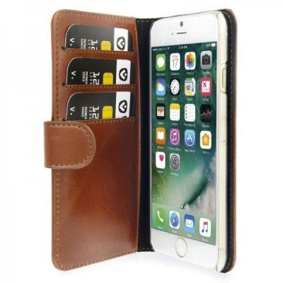 Valenta Booklet Classic Luxe (iPhone 8/7) - Ljusbrun