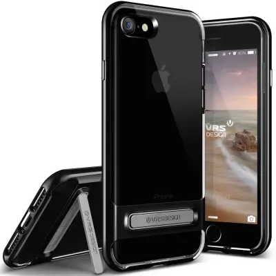 Verus Crystal Bumper Skal till Apple iPhone 7 - Gagatsvart