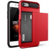 Verus Damda Glide Card Slot Skal till Apple iPhone 7 - Röd