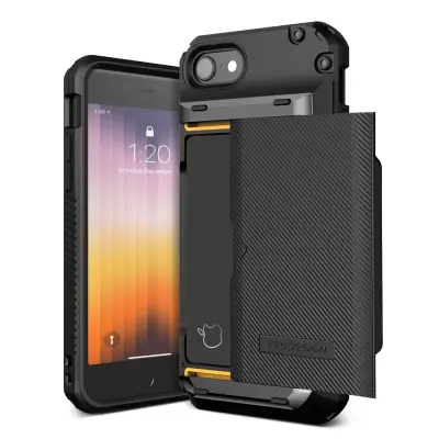 VRS DESIGN Damda Glide Pro Skal iPhone 7/8/SE (2020/2022) - Svart