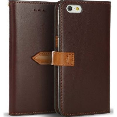 Wetherby Snap Plånboksfodral till iPhone 7 - Mörkbrun
