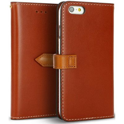 Wetherby Snap Plånboksfodral till iPhone 7 - Rödbrun