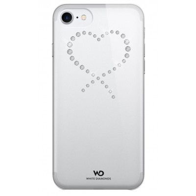 White Diamonds Eternity Skal iPhone 7/8/SE 2020 - Swarovski Transparent
