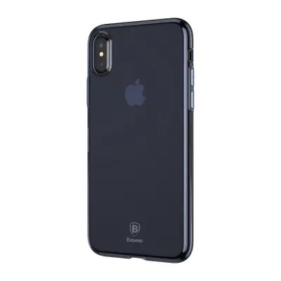 Baseus Clear TPU Case (iPhone X/Xs) - Blå