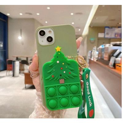 X-mas Tree Silicone Skal iPhone 7 /8 / SE 2020 - Grön