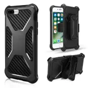 2-in-1 iPhone 8 Plus / 7 Plus mobilskal med bältesfodral - Svart