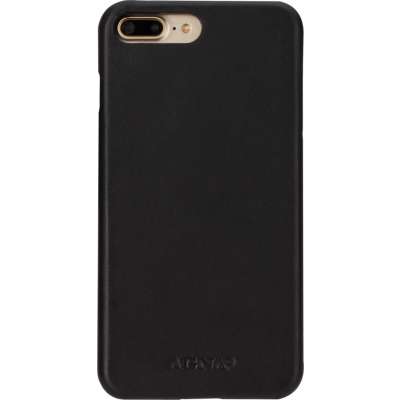 Agna iPlate Real Leather (iPhone 8/7 Plus) - Svart