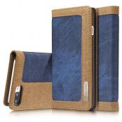 CaseMe Canvas Wallet (iPhone 8/7 Plus) - Blå