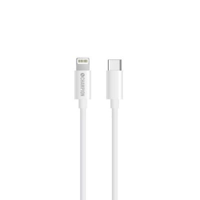 Champion Ladd&Synk kab USB-C till Lightning 2m Vit