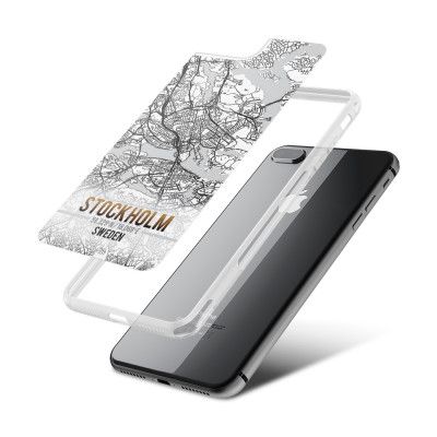 Fashion mobilskal till Apple iPhone 8 Plus - Stockholm Karta