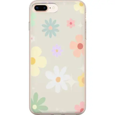 Mobilskal till Apple iPhone 8 Plus med fejdande blommor