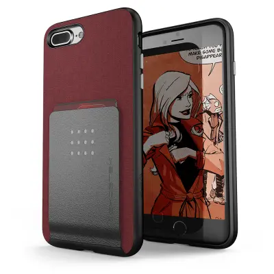 Ghostek Exec 2 Skal till iPhone 8 Plus / 7 Plus - Röd