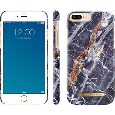 iDeal Of Sweden Fashion Marble (iPhone 8/7 Plus) - Blå