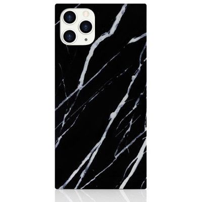 iDecoz Square Case - Marble (iPhone 11 Pro) - Svart