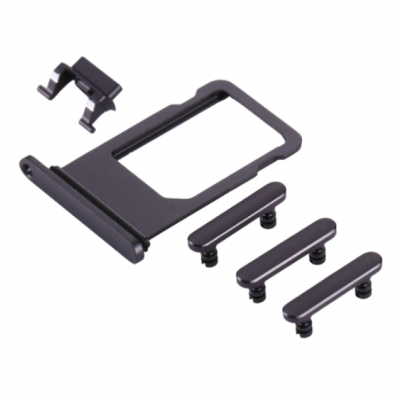 iPhone 8 Plus Simkortshållare & Sidoknappar - Grå