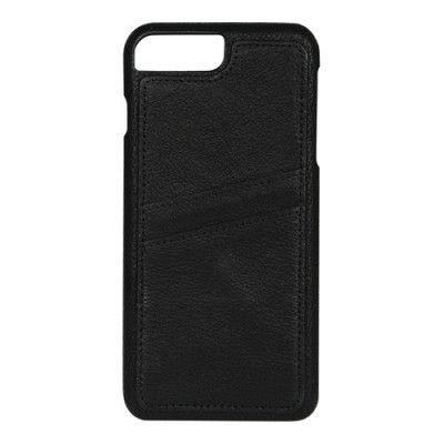 Essentials Dual Card läder cover iPhone 8/7/6S Plus - Svart