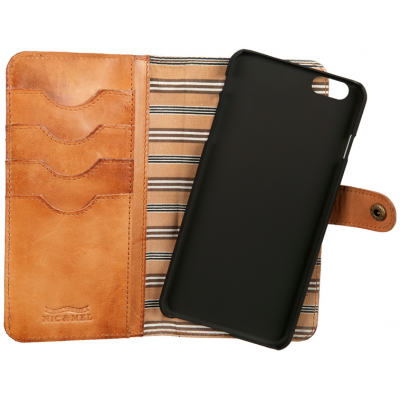 Nic & Mel - Andrew Bookcase (iPhone 8/7/6(S) Plus) - Brun