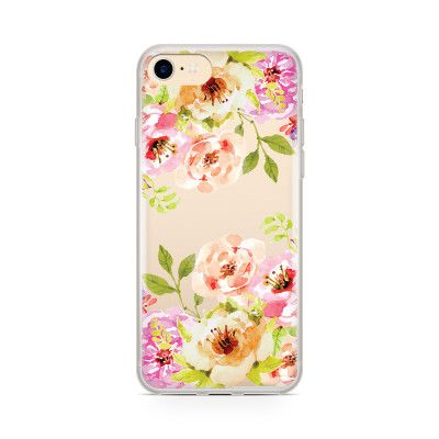 Skal till Apple iPhone 8 Plus - Blommig målning