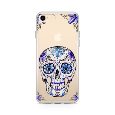 Skal till Apple iPhone 8 Plus - Blue Skull