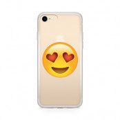 Skal till Apple iPhone 8 Plus - Emoji Heart Eyes