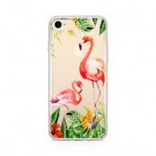 Skal till Apple iPhone 8 Plus - Flamingo art