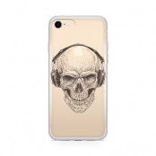 Skal till Apple iPhone 8 Plus - Skull with Headphones