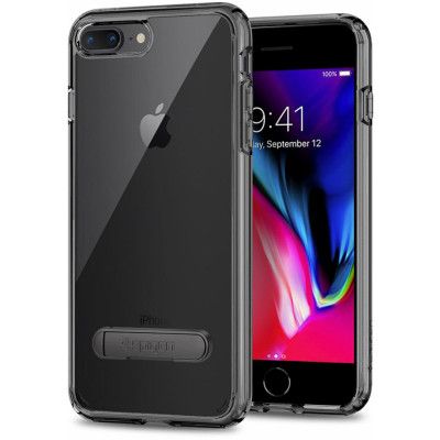 Spigen Ultra Hybrid S (iPhone 8/7 Plus) - Gagatsvart