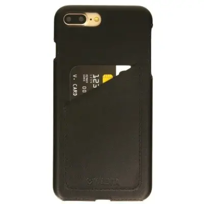 Valenta Back Cover Classic Luxe (iPhone 8/7 Plus) - Svart