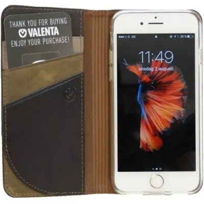Valenta Booklet Supreme (iPhone 8/7 Plus) - Brun