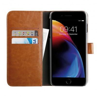 Vivanco Plånboksfodral iPhone 8/7/6 Plus - Brun