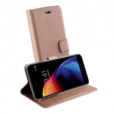 Vivanco Plånboksfodral iPhone 8/7/6 Plus - Rosa Guld