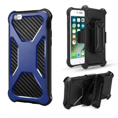 2-in-1 mobilskal med bältesfodral till iPhone 7/8/SE 2020 - Blå
