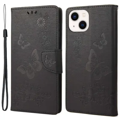 Trolsk Imprint Butterfly Wallet (iPhone 14 Plus) - Rosa