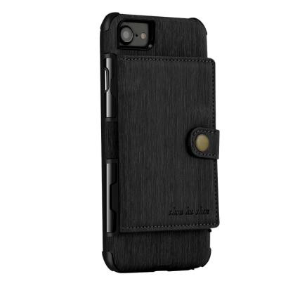 Anti-Drop Skal Med Kortfodral till iPhone 7/8/SE 2020 - Svart