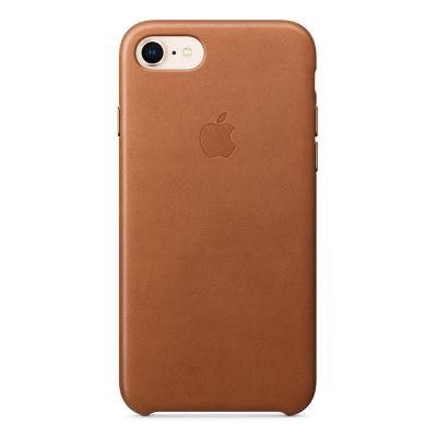 Apple Leather Case iPhone 8 Sadd Brown