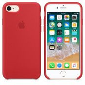 Apple Silikonskal till iPhone 8 / 7 - Röd