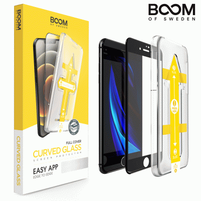 BOOM - Curved Glass Skärmskydd - iPhone 8/7/6S/6/SE 2020/SE 2022