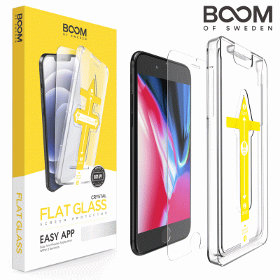 BOOM Flat Härdat Glas Skärmskydd iPhone 8/7/6S/6/SE 2020/ SE 2022