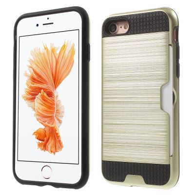 Brushed Hybrid Mobilskal till iPhone 8/7 - Guld