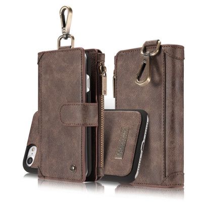 Caseme Plånboksfodral iPhone 8/7 - Brun