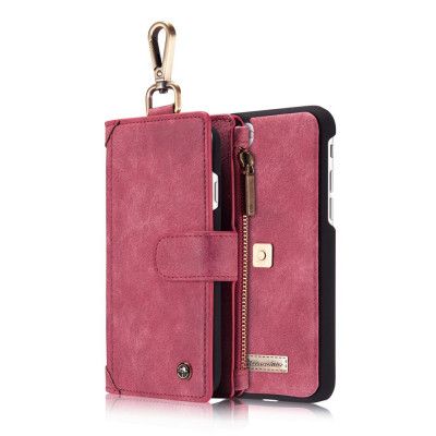 Caseme Plånboksfodral iPhone 8/7 - Röd