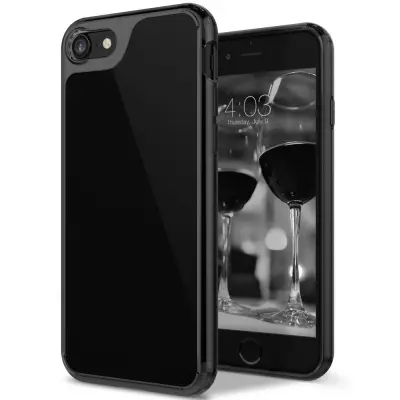 Caseology Waterfall Skal till Apple iPhone 7/8/SE 2020 - Jet Svart