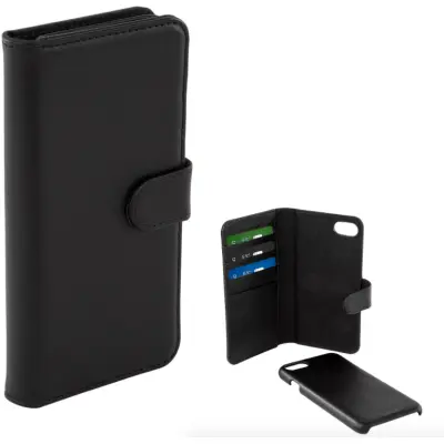 Champion Leather Wallet (iPhone SE2/8/7) - Svart