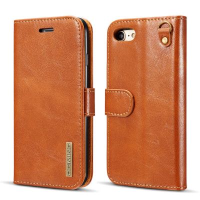 DG.MING Detachable Plånboksfodral till iPhone 8/7 - Brun