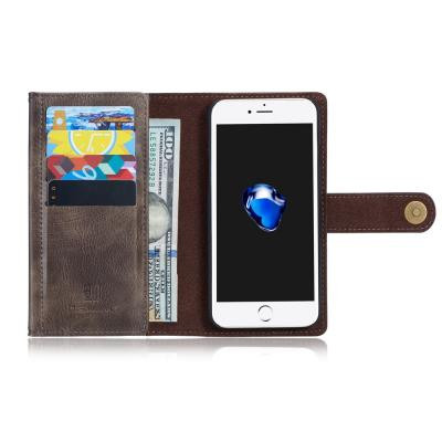 DG.MING Plånboksfodral till iPhone 7/8/SE 2020 - Coffee