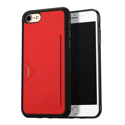 Dux Ducis Pocard Case (iPhone SE2/8/7) - Röd