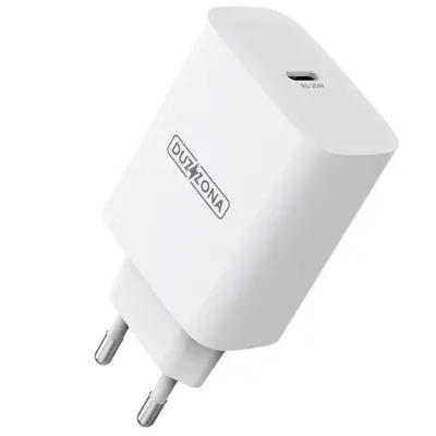 DUZZONA Snabbladdare 20W USB-C EU T3 PD - Vit