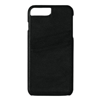 Essentials Dual Card läder cover iPhone 6/7/8/SE 2020 - Svart