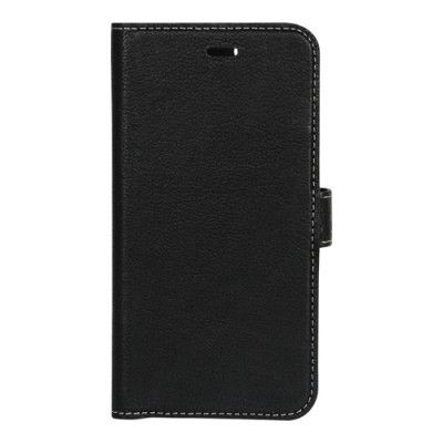Essentials Läder wallet avtagbar iPhone 8/7/6S - Svart
